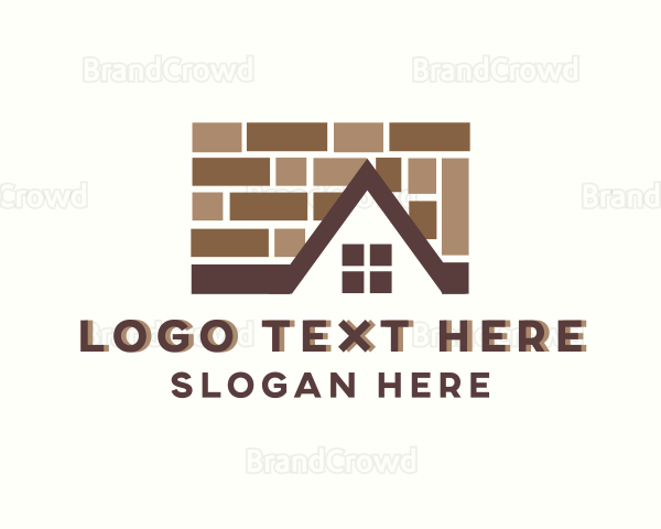 Residential Roof Tiles Pattern Logo
