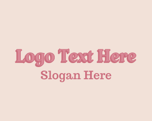 Learning Center - Girly Pastel Wordmark logo design