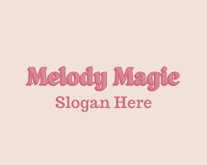 Girly Pastel Wordmark Logo