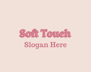 Soft - Girly Pastel Wordmark logo design