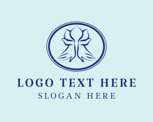 Lotion - Lotus Hand Massage logo design
