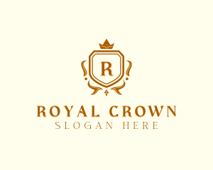 Luxury Crown Shield logo design