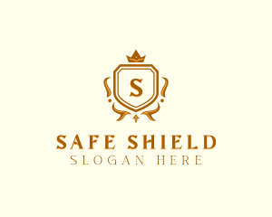 Luxury Crown Shield logo design