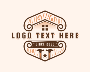 Industrial - Carpentry Hammer Woodworking logo design