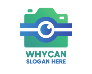 Modern Teal Camera Logo