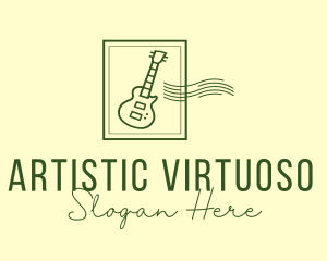 Virtuoso - Guitar Music Musician logo design