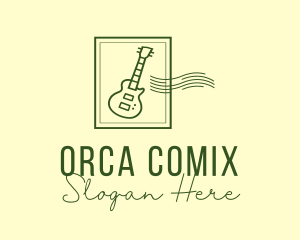 Singer - Guitar Music Musician logo design