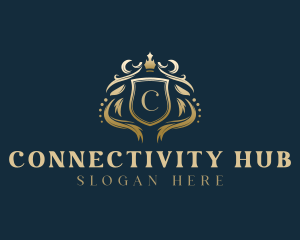 Decor - Luxury Crown Shield logo design