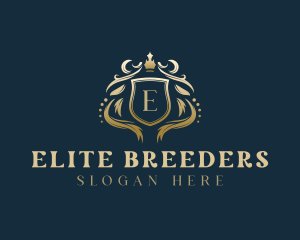 Luxury Crown Shield logo design