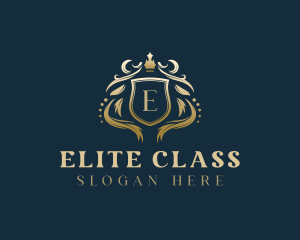 Luxury Crown Shield logo design