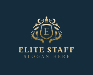 Luxury Crown Shield logo design