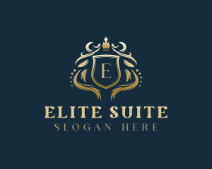 Luxury Crown Shield logo design