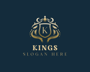 Luxury Crown Shield logo design