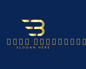 Elegant Wing Letter B Logo