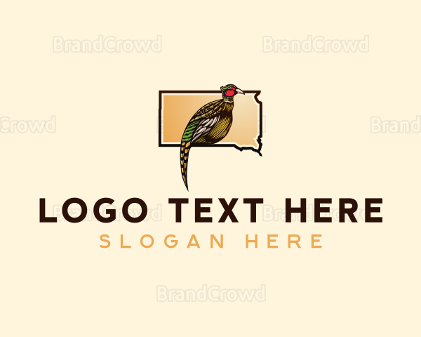 South Dakota Pheasant Bird Logo