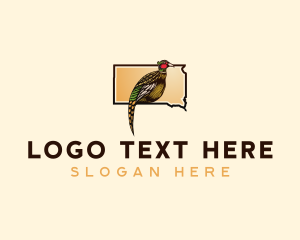 Avian - South Dakota Pheasant Bird logo design