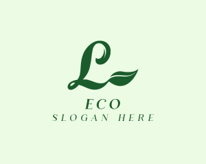 Natural Leaf Letter L Logo