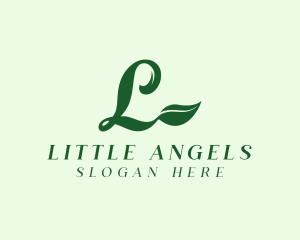 Natural Leaf Letter L logo design