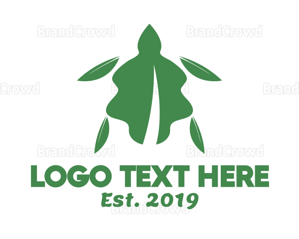 Green Leaf Tortoise Logo