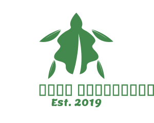 Green Eye - Green Leaf Tortoise logo design