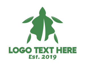 Restaurant - Green Leaf Tortoise logo design