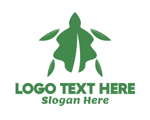 Green Leaf Tortoise Logo