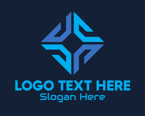 Programming - Blue Tech Software Company logo design