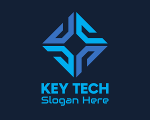 Blue Tech Software Company logo design