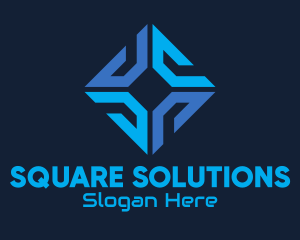 Blue Tech Software Company logo design