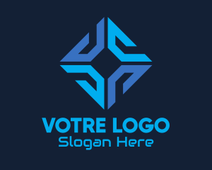 Blue Tech Software Company logo design