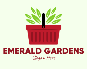 Green Veggies Basket logo design