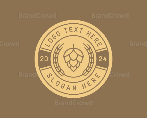 Beer Distiller Brewery Logo