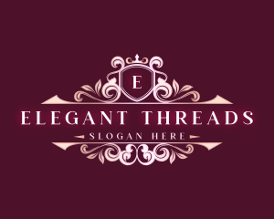 Elegant Crown Boutique logo design