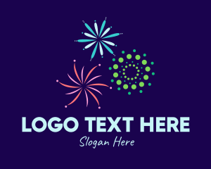 Fireworks - New Year Fireworks logo design