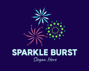 Firework - New Year Fireworks logo design