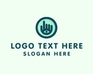 Security - Hand Eye Point Click logo design