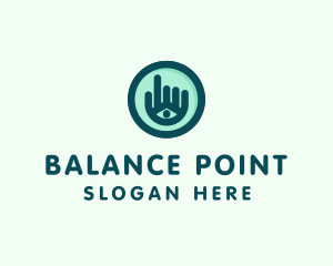 Hand Eye Point Click logo design