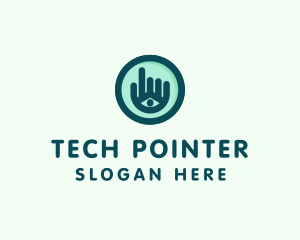 Hand Eye Point Click logo design