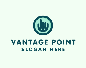 Point - Hand Eye Point Click logo design