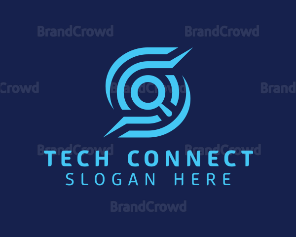 Tech Search Letter S Logo