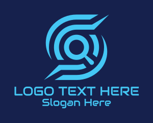 Search Engine - Tech Search Letter S logo design