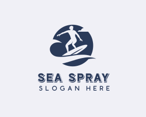 Surf Wave Surfer logo design