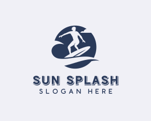 Beachwear - Surf Wave Surfer logo design