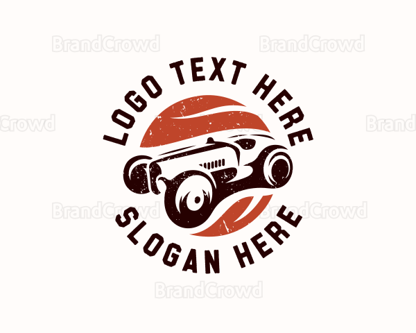 Vintage Racing Car Logo