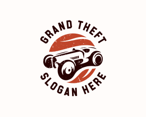 Automobile - Vintage Racing Car logo design