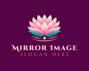 Reflection - Wellness Lotus Flower logo design