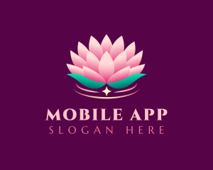 Yoga - Wellness Lotus Flower logo design