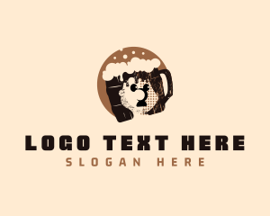 Pub - Beer Mug Guy logo design