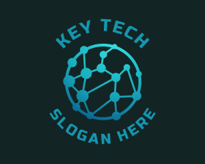 Gradient Tech Circuit logo design