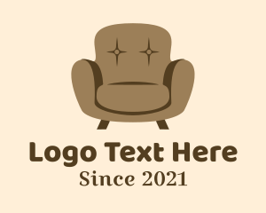 Seat - Brown Sofa Furniture logo design